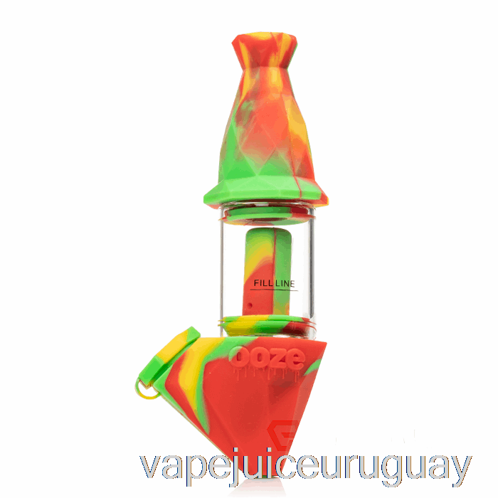 Ooze Bectar Bubbler De Silicona Rasta (verde / Rojo / Amarillo) Vape Uruguay